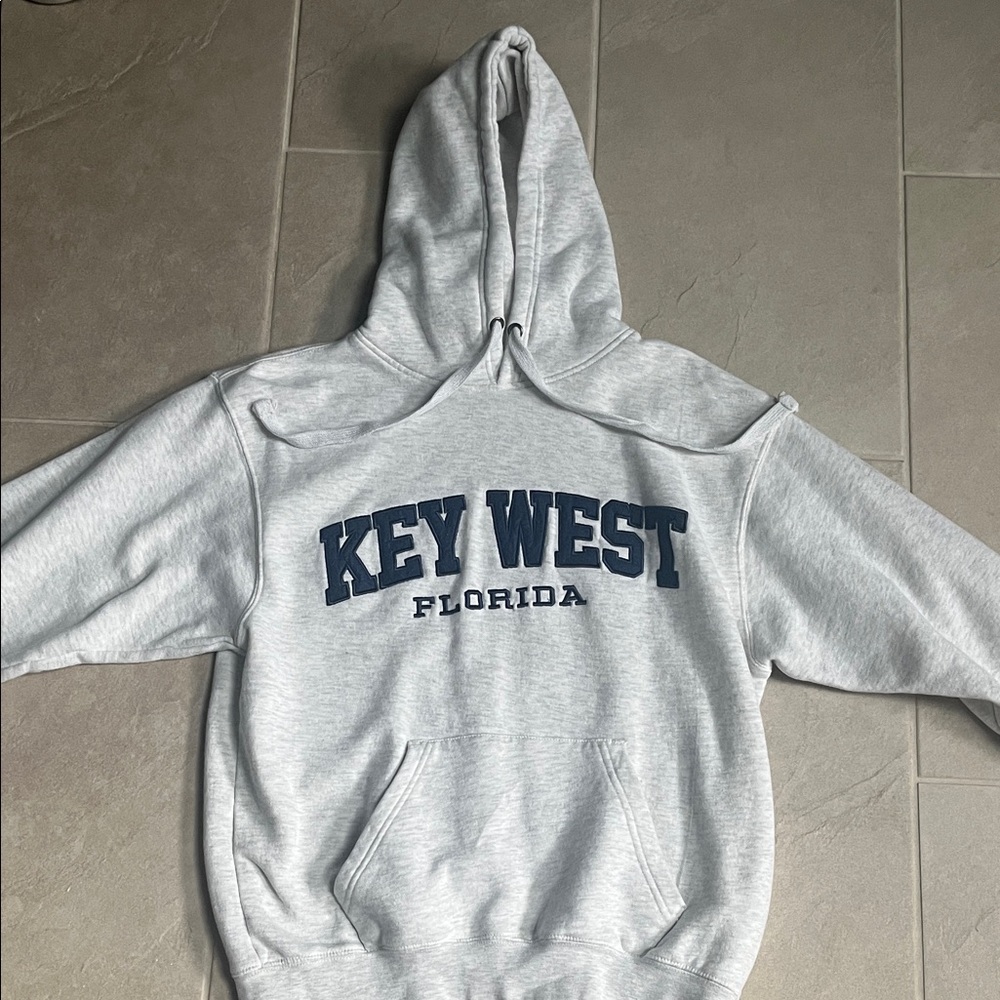 Key West Florida Light Gray Hoodie